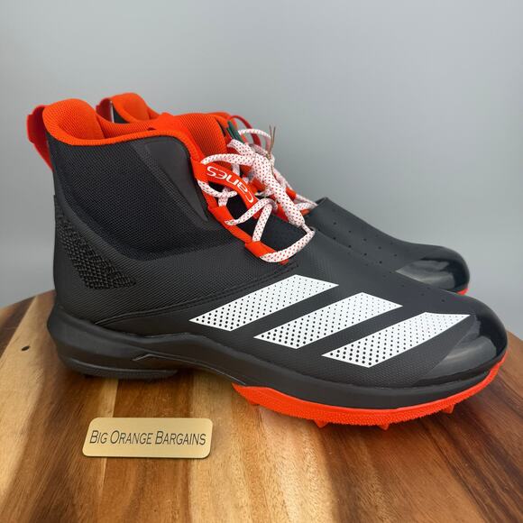 Adidas Adizero Chaos Turf Football Cleats Miami Hurricanes JQ4256 Size 13 NWT